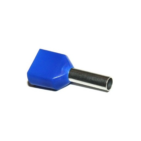 Adereindhuls Duo 2x 2,5mm2 Blauw