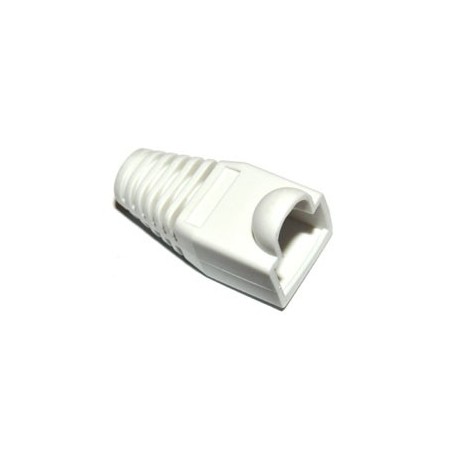 Modulaire Stekker 8 polig RJ45 Trekontlasting Wit