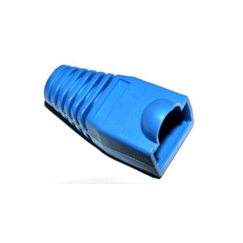 Modulaire Stekker 8 polig RJ45 Trekontlasting Blauw