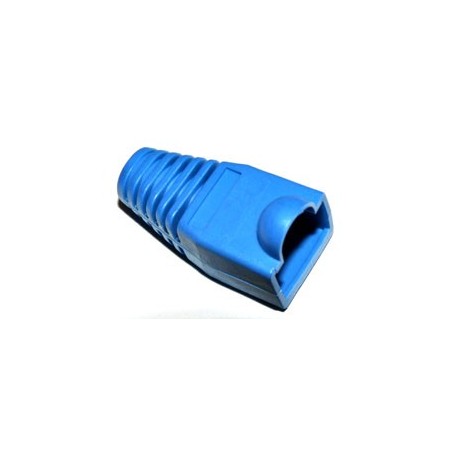 Modulaire Stekker 8 polig RJ45 Trekontlasting Blauw