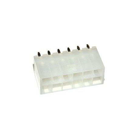 Mini-Fit Jr 4,2mm 2x6 pin Print Recht