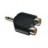 Adaptor Jack 3,5mm Mono naar 2x Tulp