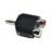 Adaptor Jack 3,5mm Stereo naar 2x Tulp