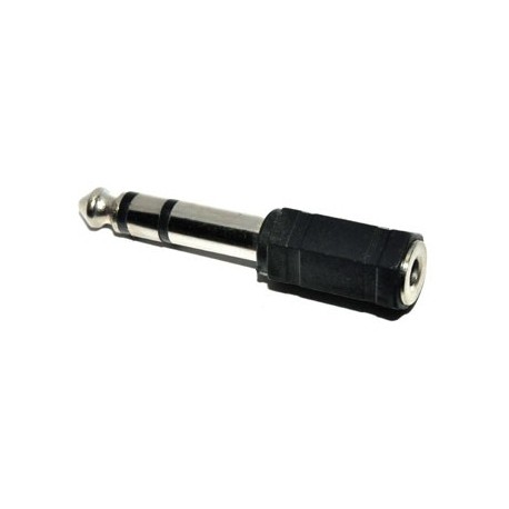 Adaptor Jack 6,3mm Stereo naar Jack 3,5mm Contra Stereo