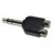 Adaptor Jack 6,3mm Stereo naar 2x Tulp