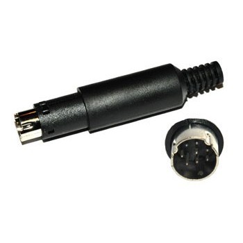 Mini DIN Plug 8 polig