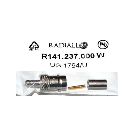 BNC Plug 50Ω Krimp Contra Radiall 8