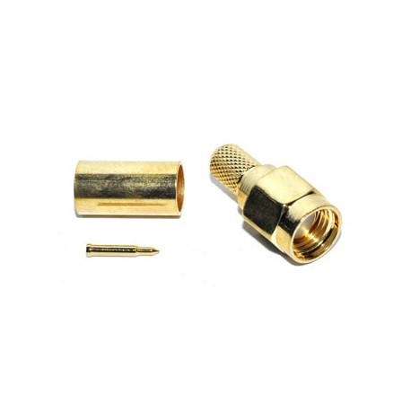 SMA Plug male Krimp RG58