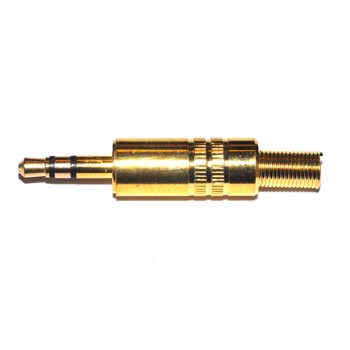 Jack 3,5mm Plug Stereo Verguld