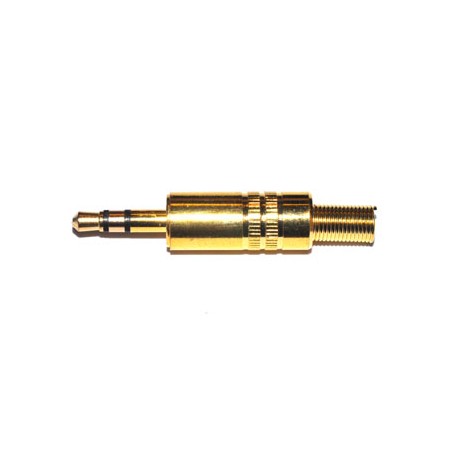 Jack 3,5mm Plug Stereo Verguld