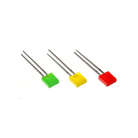 Platte LED 2,4 x 7,1mm Geel