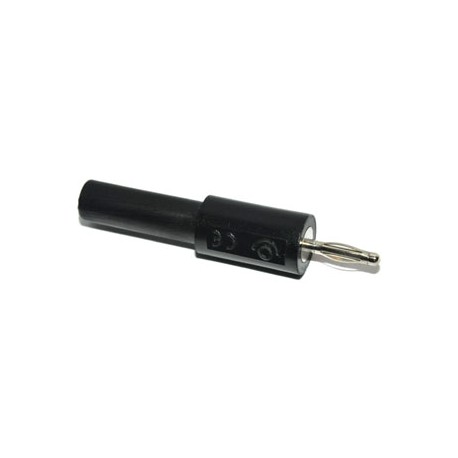 Adapter Banaan 2mm (male) naar 4mm (female) Zwart