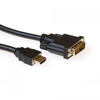 Verloopkabel HDMI A male - DVI-D male 5m