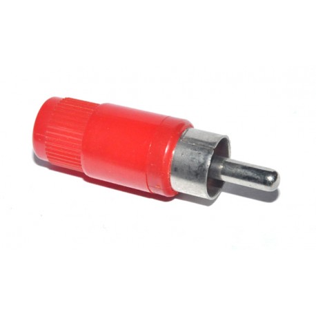 Cinch/Tulp male Plug Rood