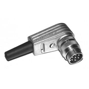 DIN Plug 7 polig 360° Male Haaks Schroef