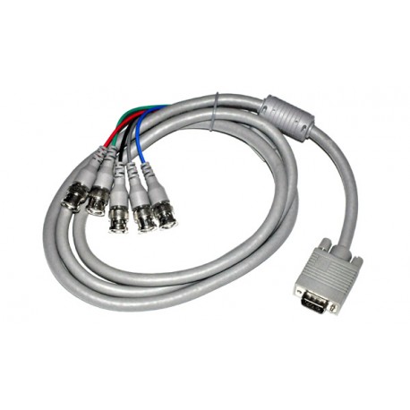 VGA male naar BNC Adapter Kabel 1,8mtr