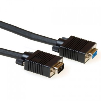 VGA Verleng Kabel Zwart 5m