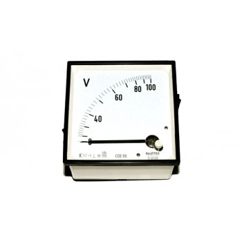 Paneelmeter Analoog Vierkant 100V AC