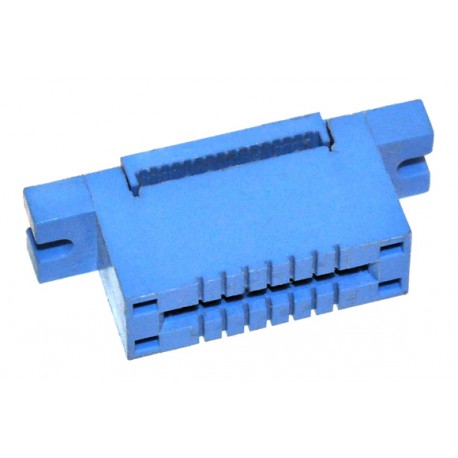 PCB Edge Connector 2x 8 contacten 2,54mm Chassis Bandkabel