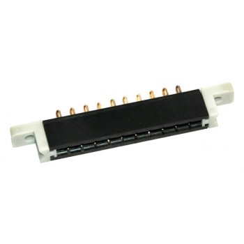 PCB Edge Connector 1x 10 contacten 5mm Chassis