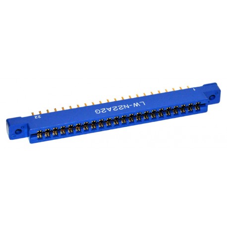 PCB Edge Connector 2x 22 contacten 3,96mm Chassis