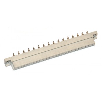 DIN 32 pin Female Recht Print 5,08mm Kort