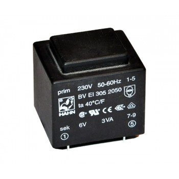 Trafo 3,0W 6V 500mA