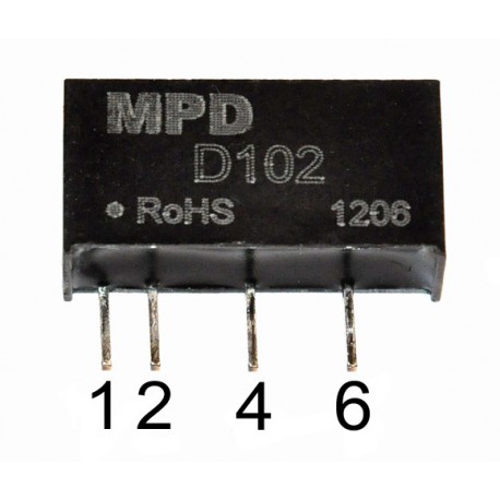 DC-DC 5V naar 5V 1W MPD