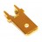 Vlaksteker 6,3-0,8mm Printconnector Recht Koper
