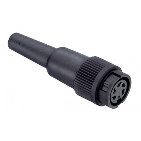 DIN Plug 7 polig 360° Female Recht Schroef