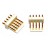 Pin Connector 2,54mm 5 pin Verguld Socket