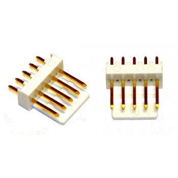 Pin Connector 2,54mm 5 pin Verguld Socket