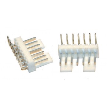 Pin Connector 2,54mm 7 pin Haaks Socket