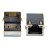 Modulaire PrintBus 8 polig Haaks met LAN Trafo & LED's SMD