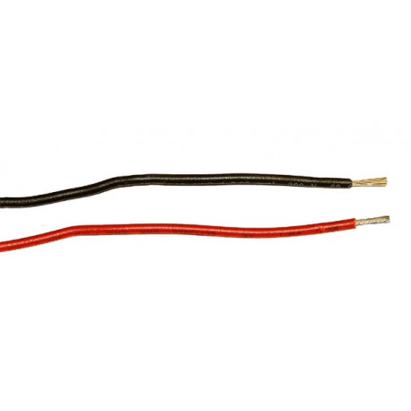 Soepel Montagedraad 0,82 mm² 80°C Zwart
