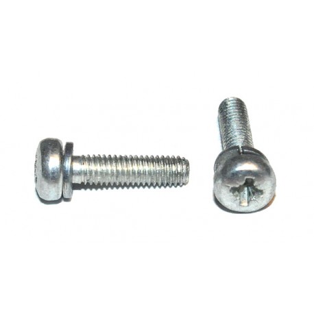 M3 x12 Boutje Kruiskop + Ring (25 stuks)