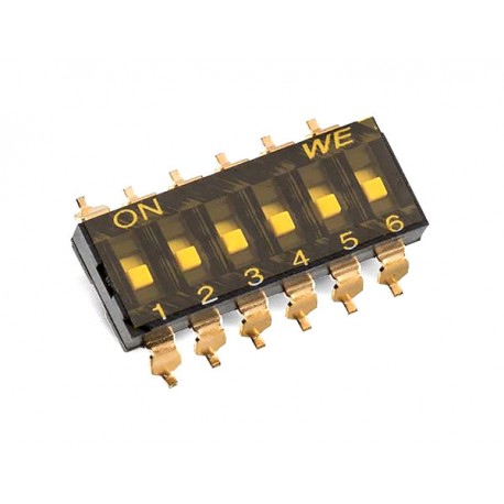 DIP switch 6 polig Mini SMD