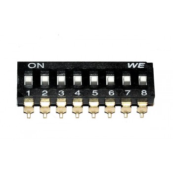 DIP switch 8 polig SMD 2
