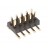Header 2x 6 polig 1,27mm Male Recht SMD