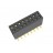 Header 2x 8 polig 1,27mm Female Recht SMD