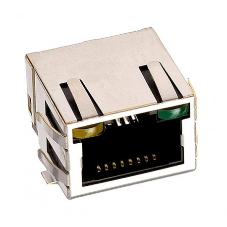 Modulaire PrintBus 8 polig Haaks met 2x LED SMD