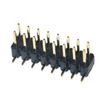 Header 2x 8 polig 2,0mm Male SMD