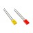 Platte LED 2 x 5mm Geel