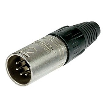 XLR Plug 5p Male Zwart Neutrik