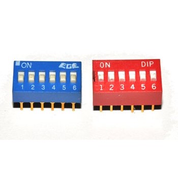 DIP switch 6 polig