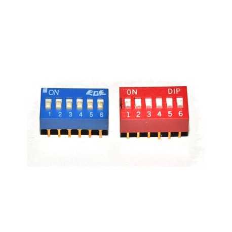 DIP switch 6 polig