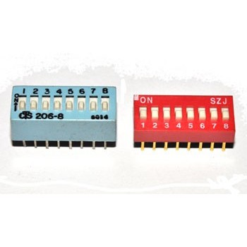 DIP switch 8 polig