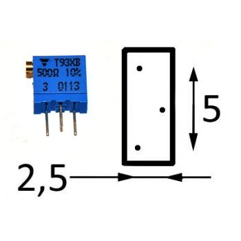 25 Slag Vierkant XB 20 Ω