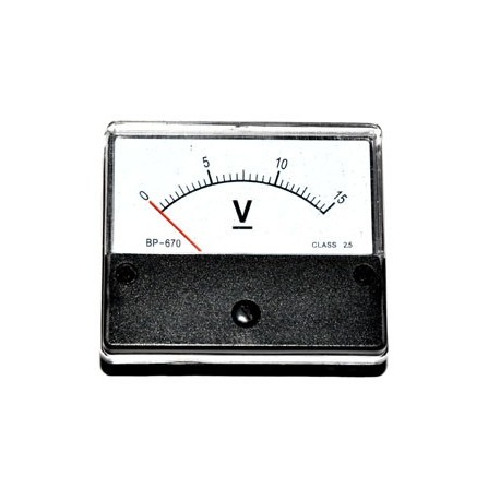 Paneelmeter Analoog 15V DC