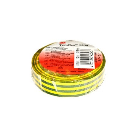 Isolatieband/Tape 15mm Geel/Groen